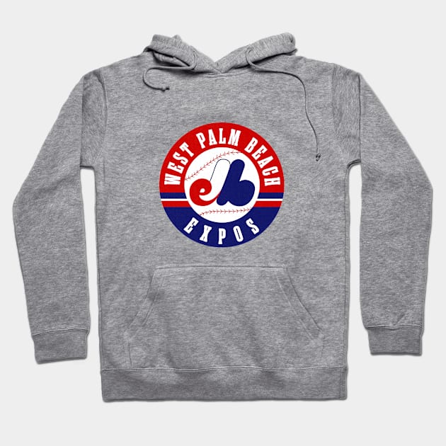 Vintage West Palm Beach Expos Baseball 1969 Hoodie by LocalZonly